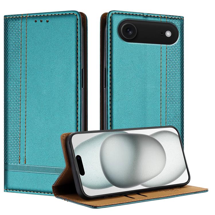 Custodia per telefono in ecopelle vegana antigraffio con design a cuciture., For iPhone 17, For iPhone Air, For iPhone 16 Pro Max