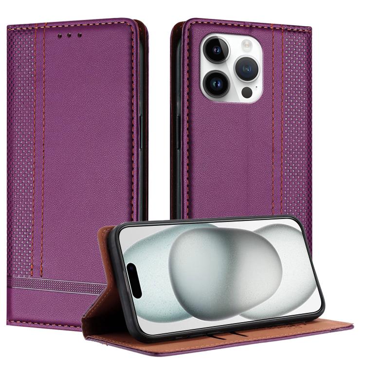 Custodia per telefono in ecopelle vegana antigraffio con design a cuciture., For iPhone 13 Pro, For iPhone 13 / 14, For iPhone 13 mini