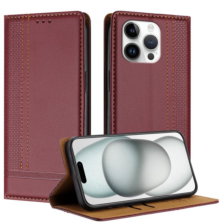 Custodia per telefono in ecopelle vegana antigraffio con design a cuciture., For iPhone 13 Pro, For iPhone 13 / 14, For iPhone 13 mini
