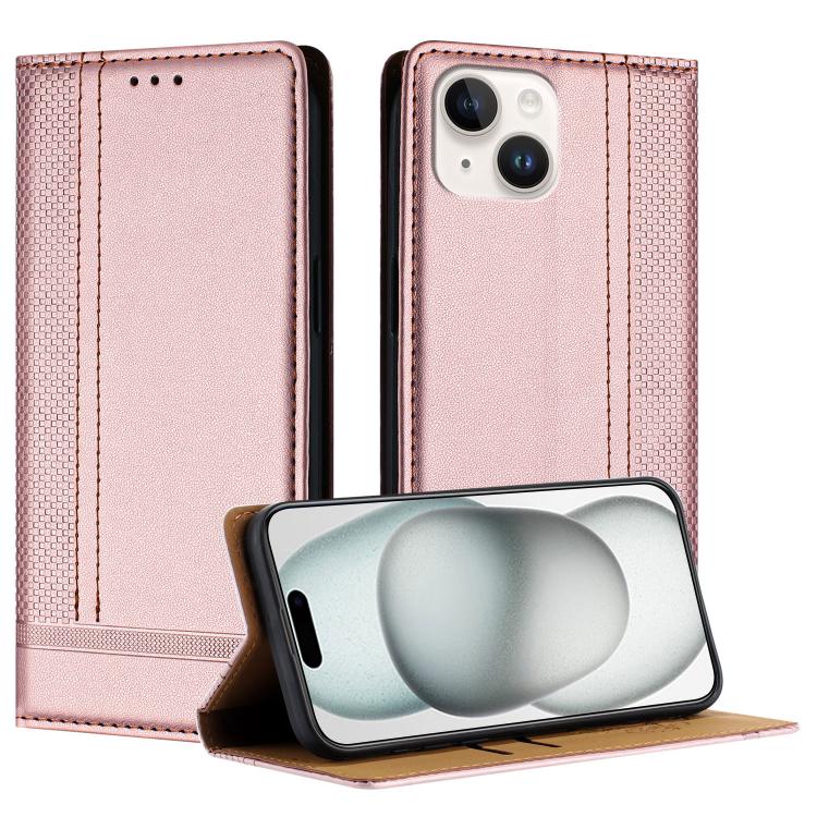 Custodia per telefono in ecopelle vegana antigraffio con design a cuciture., For iPhone 13 Pro, For iPhone 13 / 14, For iPhone 13 mini