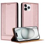 Custodia per telefono in ecopelle vegana antigraffio con design a cuciture., For iPhone 11 Pro, For iPhone XR, For iPhone XS Max