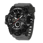Orologio elettronico multifunzione sportivo SANDA 9094, impermeabile fino a 5 ATM, con display luminoso.