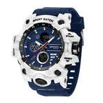 Orologio elettronico multifunzione sportivo SANDA 9094, impermeabile fino a 5 ATM, con display luminoso.