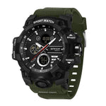 Orologio elettronico multifunzione sportivo SANDA 9094, impermeabile fino a 5 ATM, con display luminoso.