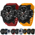 Orologio elettronico multifunzione sportivo SANDA 9094, impermeabile fino a 5 ATM, con display luminoso.