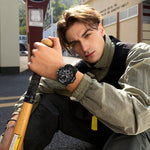 Orologio elettronico multifunzione sportivo SANDA 9094, impermeabile fino a 5 ATM, con display luminoso.