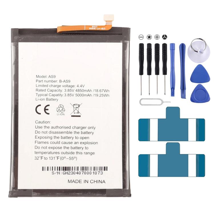 Batteria 5000mAh compatibile per Aspera AS9