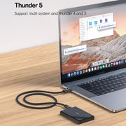 Yesido CA211 240W 16K 60Hz Type-C to Type-C Thunderbolt 5 Full Function Data Cable, 1m