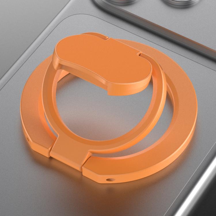 Supporto per telefono ad anello magnetico pieghevole a doppia faccia, in tinta unita.