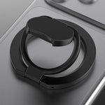 Supporto per telefono ad anello magnetico pieghevole a doppia faccia, in tinta unita.