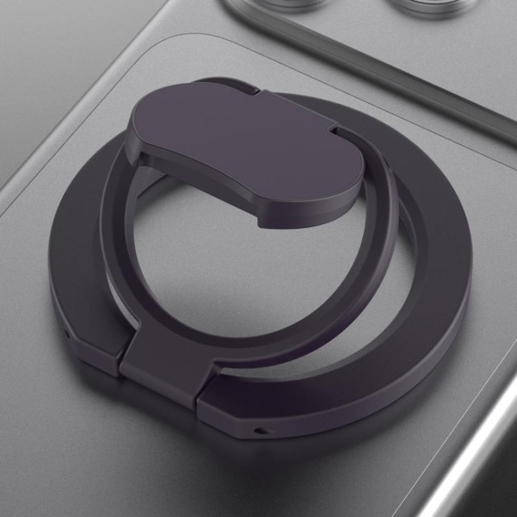Supporto per telefono ad anello magnetico pieghevole a doppia faccia, in tinta unita.