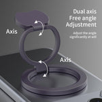 Supporto per telefono ad anello magnetico pieghevole a doppia faccia, in tinta unita.