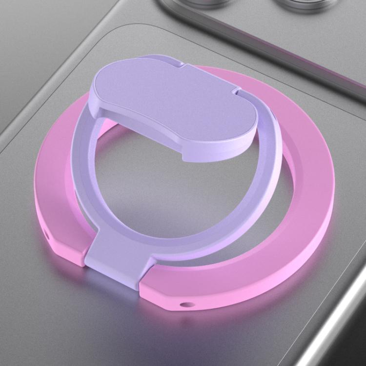 Supporto per telefono ad anello magnetico pieghevole a doppia faccia con blocchi di colore