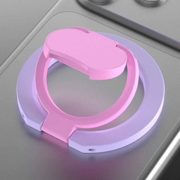 Supporto per telefono ad anello magnetico pieghevole a doppia faccia con blocchi di colore