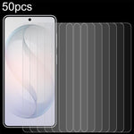 50 pellicole in vetro temperato ad alto contenuto di alluminio da 0,18 mm, compatibili con lo sblocco tramite impronta digitale., For Galaxy S26 FE 5G