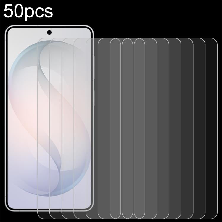 50 pellicole in vetro temperato ad alto contenuto di alluminio da 0,18 mm, compatibili con lo sblocco tramite impronta digitale., For Galaxy S26 FE 5G