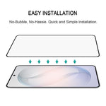 Pellicola in vetro temperato ad alta resistenza all'alluminio per serigrafia a schermo intero, con supporto per lo sblocco tramite impronta digitale., For Galaxy S26 FE 5G