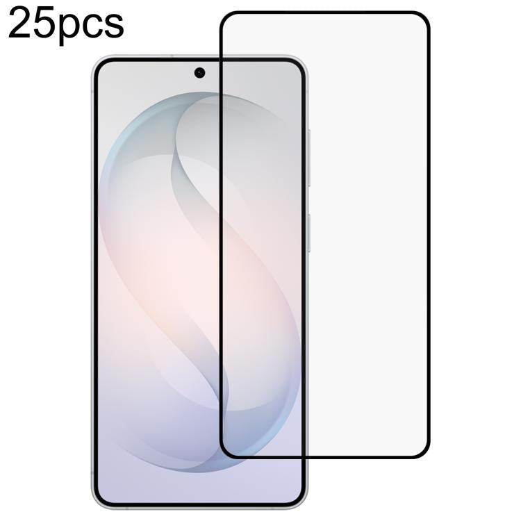 25 pezzi di pellicola in vetro temperato ad alta resistenza con stampa serigrafica a schermo intero, compatibile con sblocco tramite impronta digitale., For Galaxy S26 FE 5G