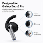 XDcase - 3 paia di tappi auricolari sportivi antiscivolo in silicone con custodia e moschettone, For Galaxy Buds3 Pro