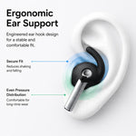 XDcase - 3 paia di tappi auricolari sportivi antiscivolo in silicone con custodia e moschettone, For Galaxy Buds3 Pro