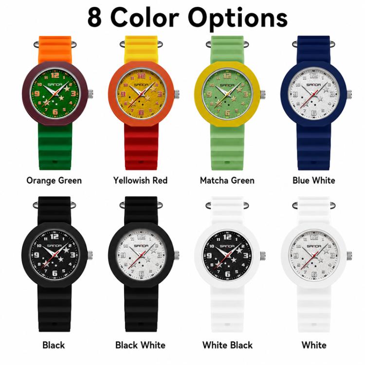 Orologio da studente SANDA 9123 3ATM resistente all'acqua, luminoso ed elegante.
