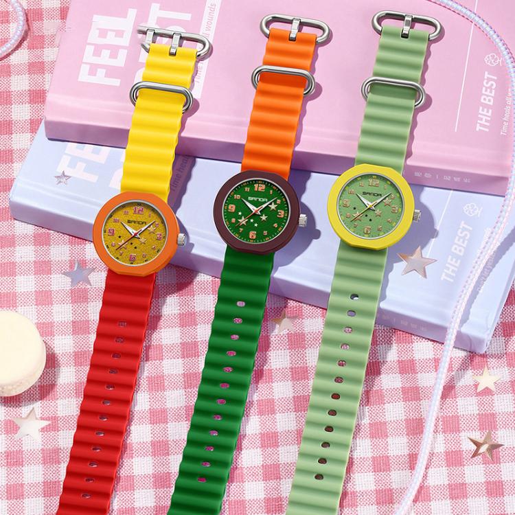 Orologio da studente SANDA 9123 3ATM resistente all'acqua, luminoso ed elegante.