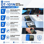 SUNSHINE DT-101N Multimetro tascabile con selezione automatica
