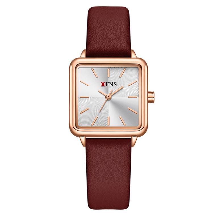 Orologio da donna SANDA 1316 al quarzo, impermeabile fino a 3 ATM, con cassa in lega., Leather-Black, Leather-Pink, Leather-Grey, Leather-Blue, Leather-White, Leather-Red