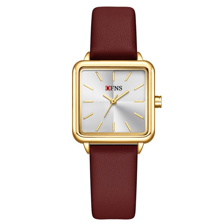 Orologio da donna SANDA 1316 al quarzo, impermeabile fino a 3 ATM, con cassa in lega., Leather-Black, Leather-Pink, Leather-Grey, Leather-Blue, Leather-White, Leather-Red