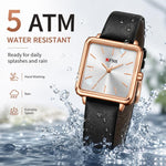Orologio da donna SANDA 1316 al quarzo, impermeabile fino a 3 ATM, con cassa in lega., Leather-Black, Leather-Pink, Leather-Grey, Leather-Blue, Leather-White, Leather-Red