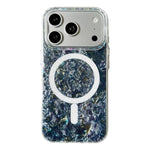 Custodia magnetica per telefono con motivo a conchiglia placcata in oro iridescente, For iPhone 17 Pro Max, For iPhone 17 Pro, For iPhone 17