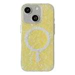Custodia magnetica per telefono con motivo a conchiglia placcata in oro iridescente, For iPhone 15 Pro Max, For iPhone 15 Pro, For iPhone 15