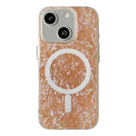 Custodia magnetica per telefono con motivo a conchiglia placcata in oro iridescente, For iPhone 15 Pro Max, For iPhone 15 Pro, For iPhone 15