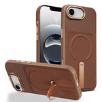 Custodia per telefono magnetica con supporto girevole in tessuto tecnico, For iPhone 17e / 16e, For iPhone 17 Pro Max, For iPhone 17 Pro