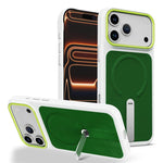 Custodia per telefono magnetica con supporto girevole in tessuto tecnico, For iPhone 17e / 16e, For iPhone 17 Pro Max, For iPhone 17 Pro