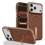 Custodia per telefono magnetica con supporto girevole in tessuto tecnico, For iPhone 17e / 16e, For iPhone 17 Pro Max, For iPhone 17 Pro