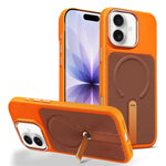 Custodia per telefono magnetica con supporto girevole in tessuto tecnico, For iPhone 17, For iPhone Air, For iPhone 16 Pro Max