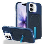 Custodia per telefono magnetica con supporto girevole in tessuto tecnico, For iPhone 17, For iPhone Air, For iPhone 16 Pro Max
