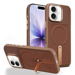 Custodia per telefono magnetica con supporto girevole in tessuto tecnico, For iPhone 17, For iPhone Air, For iPhone 16 Pro Max