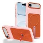 Custodia per telefono magnetica con supporto girevole in tessuto tecnico, For iPhone 17, For iPhone Air, For iPhone 16 Pro Max