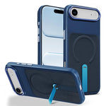 Custodia per telefono magnetica con supporto girevole in tessuto tecnico, For iPhone 17, For iPhone Air, For iPhone 16 Pro Max
