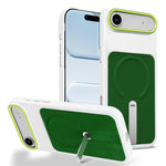 Custodia per telefono magnetica con supporto girevole in tessuto tecnico, For iPhone 17, For iPhone Air, For iPhone 16 Pro Max