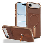 Custodia per telefono magnetica con supporto girevole in tessuto tecnico, For iPhone 17, For iPhone Air, For iPhone 16 Pro Max