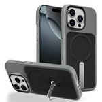 Custodia per telefono magnetica con supporto girevole in tessuto tecnico, For iPhone 16 Pro, For iPhone 16 Plus, For iPhone 16
