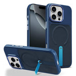 Custodia per telefono magnetica con supporto girevole in tessuto tecnico, For iPhone 16 Pro, For iPhone 16 Plus, For iPhone 16