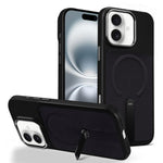 Custodia per telefono magnetica con supporto girevole in tessuto tecnico, For iPhone 16 Pro, For iPhone 16 Plus, For iPhone 16