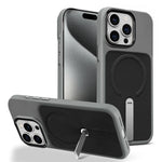 Custodia per telefono magnetica con supporto girevole in tessuto tecnico, For iPhone 15 Pro Max, For iPhone 15 Pro, For iPhone 15 Plus