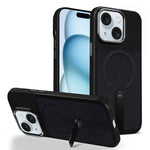 Custodia per telefono magnetica con supporto girevole in tessuto tecnico, For iPhone 15 Pro Max, For iPhone 15 Pro, For iPhone 15 Plus