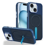 Custodia per telefono magnetica con supporto girevole in tessuto tecnico, For iPhone 15 Pro Max, For iPhone 15 Pro, For iPhone 15 Plus