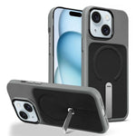 Custodia per telefono magnetica con supporto girevole in tessuto tecnico, For iPhone 15, For iPhone 14 Plus, For iPhone 14
